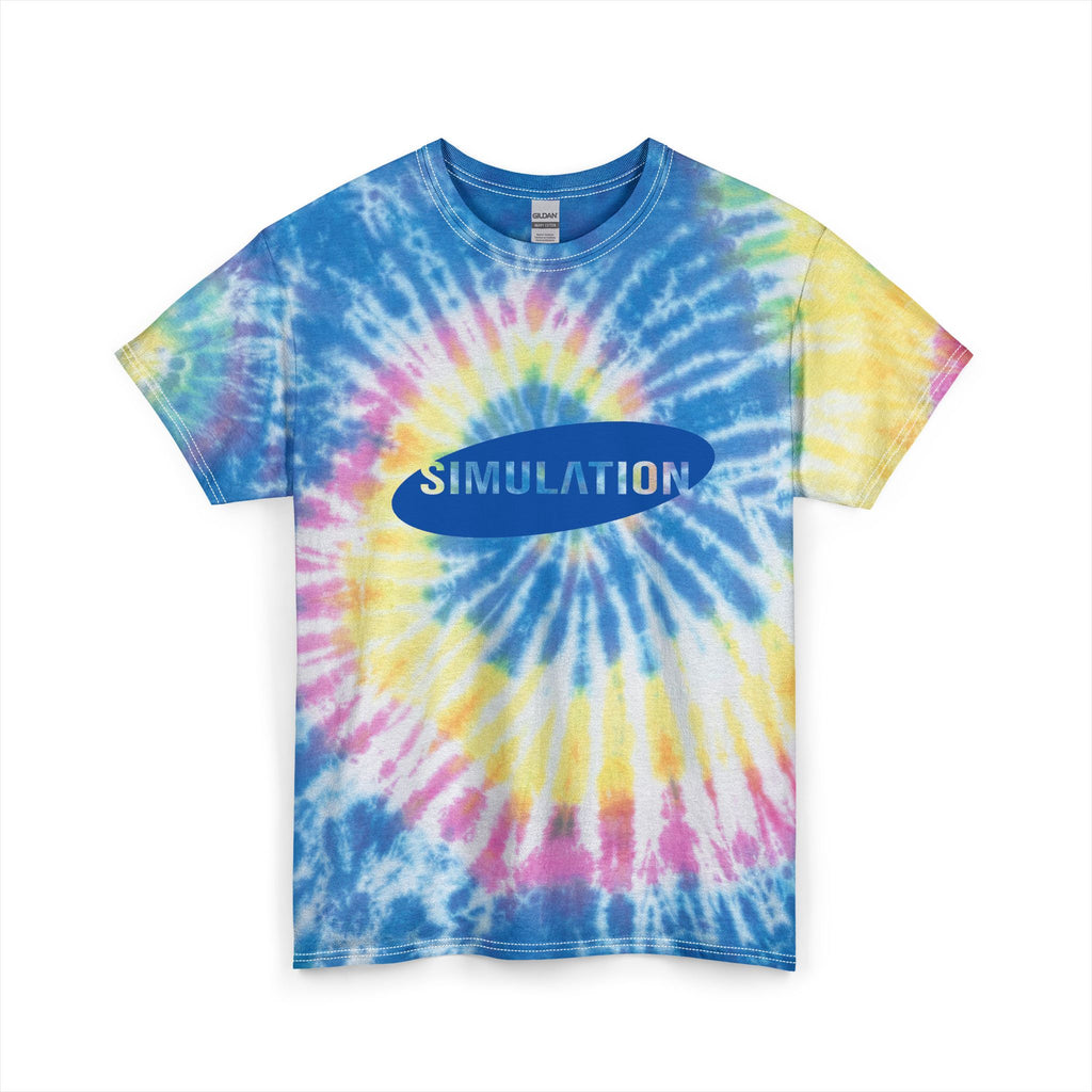 “simulation” tie-dye tee