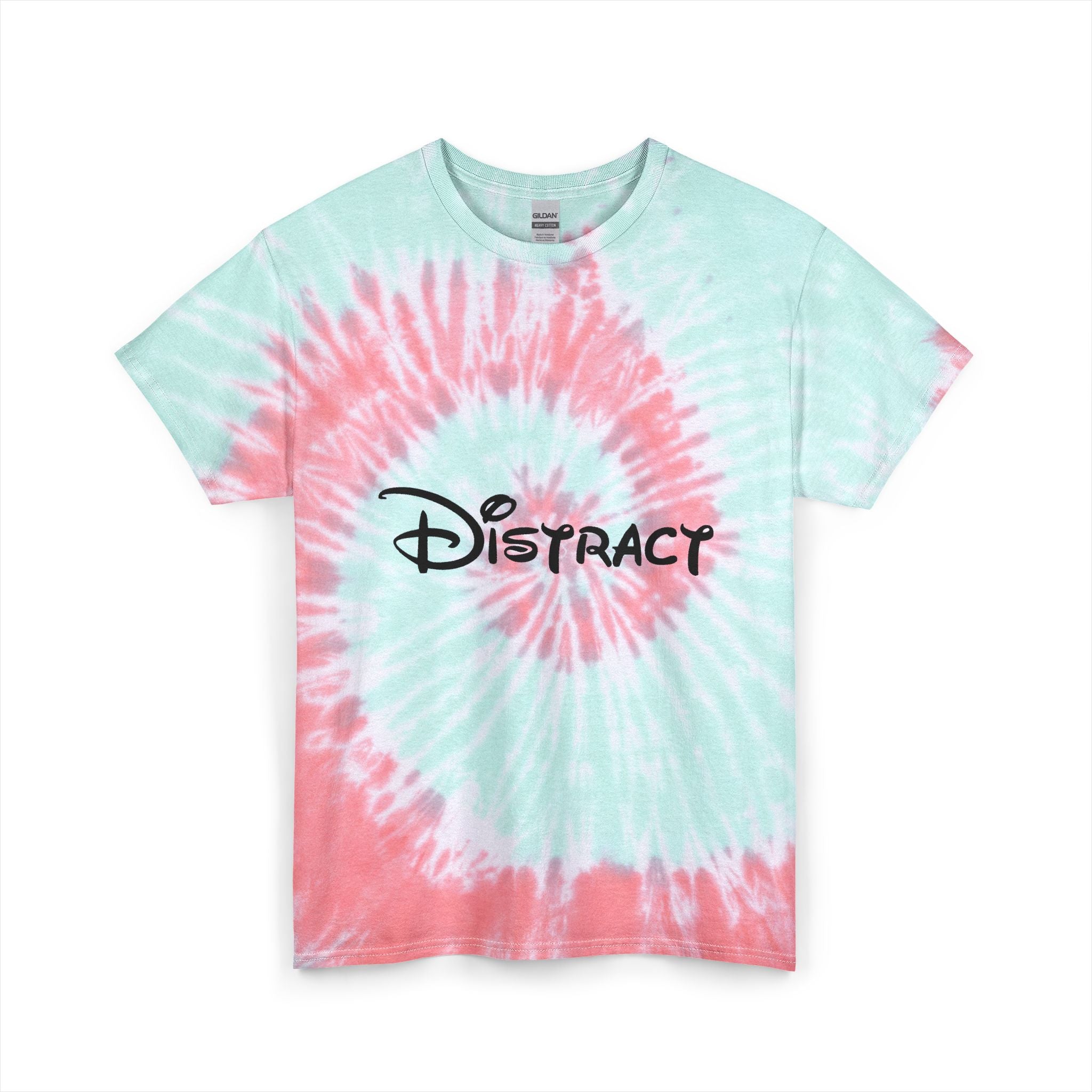 “distract” tie-dye tee