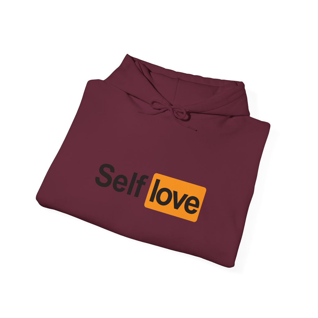 "self love" pullover hoodie
