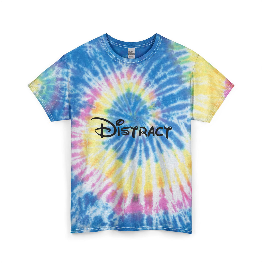 “distract” tie-dye tee