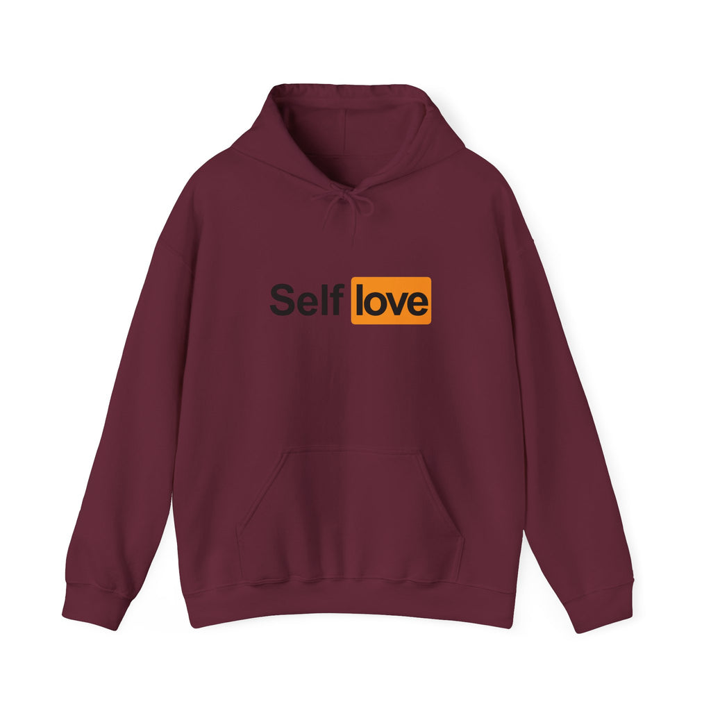"self love" pullover hoodie