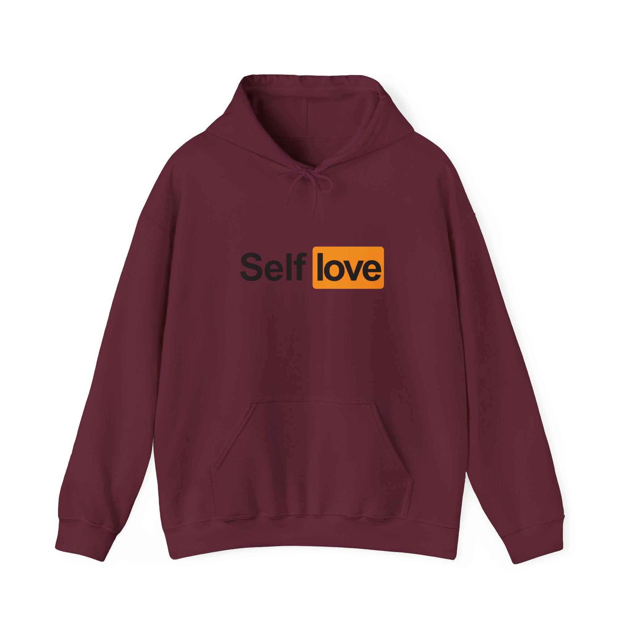 "self love" pullover hoodie