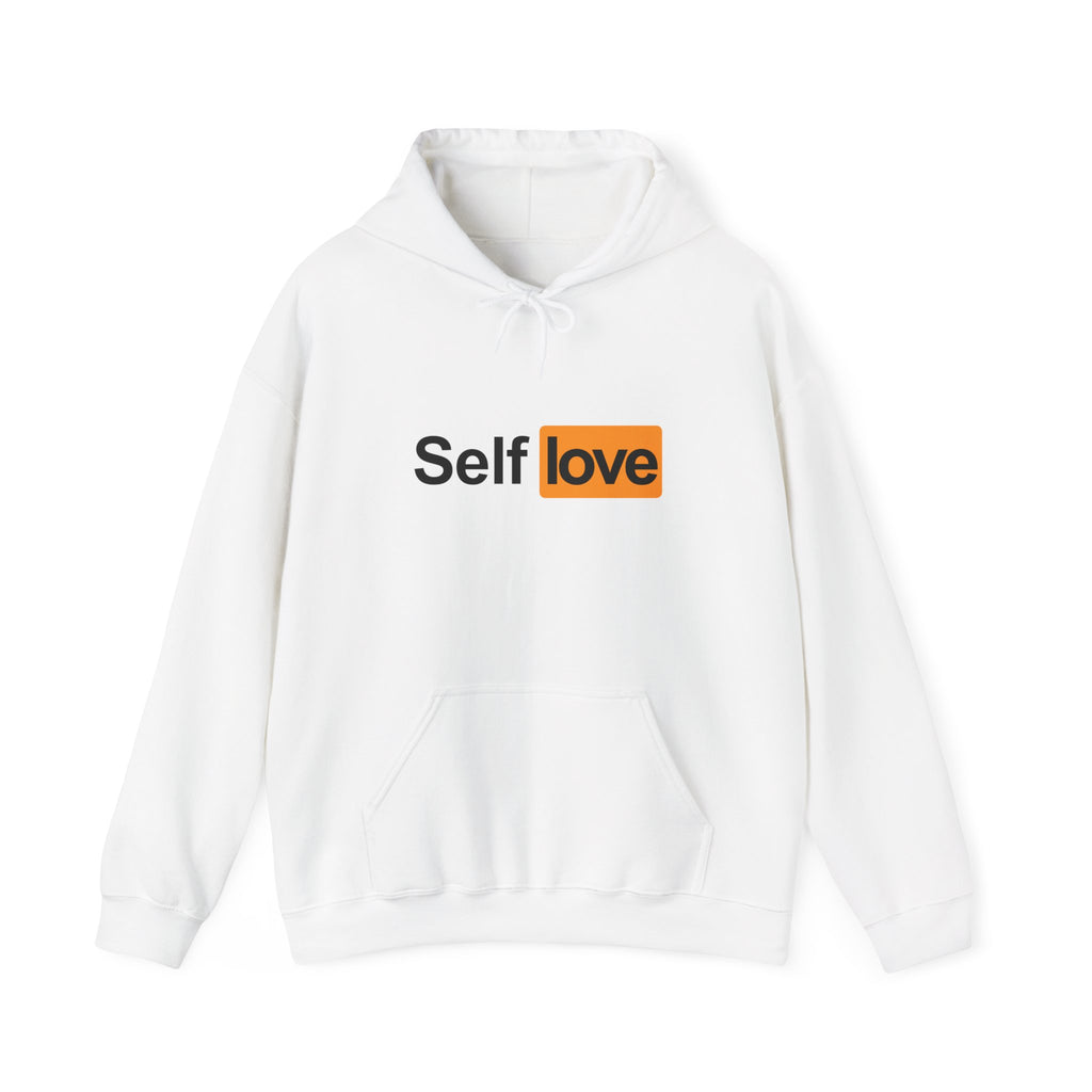 "self love" pullover hoodie