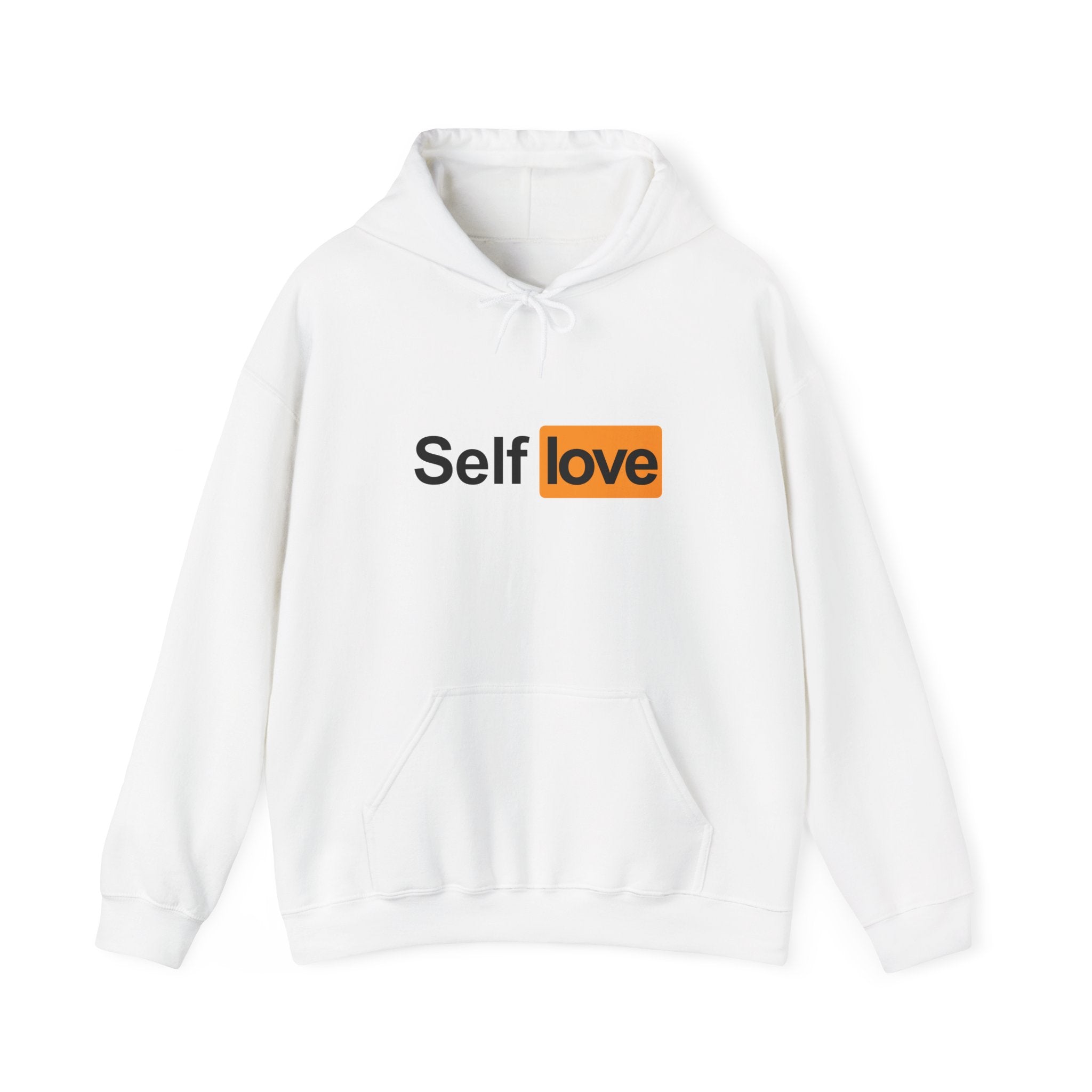 "self love" pullover hoodie