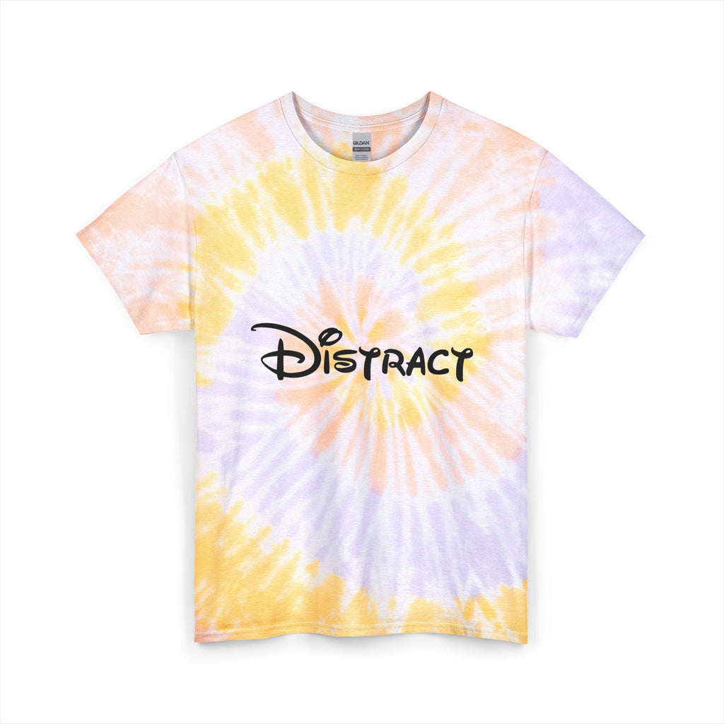 “distract” tie-dye tee