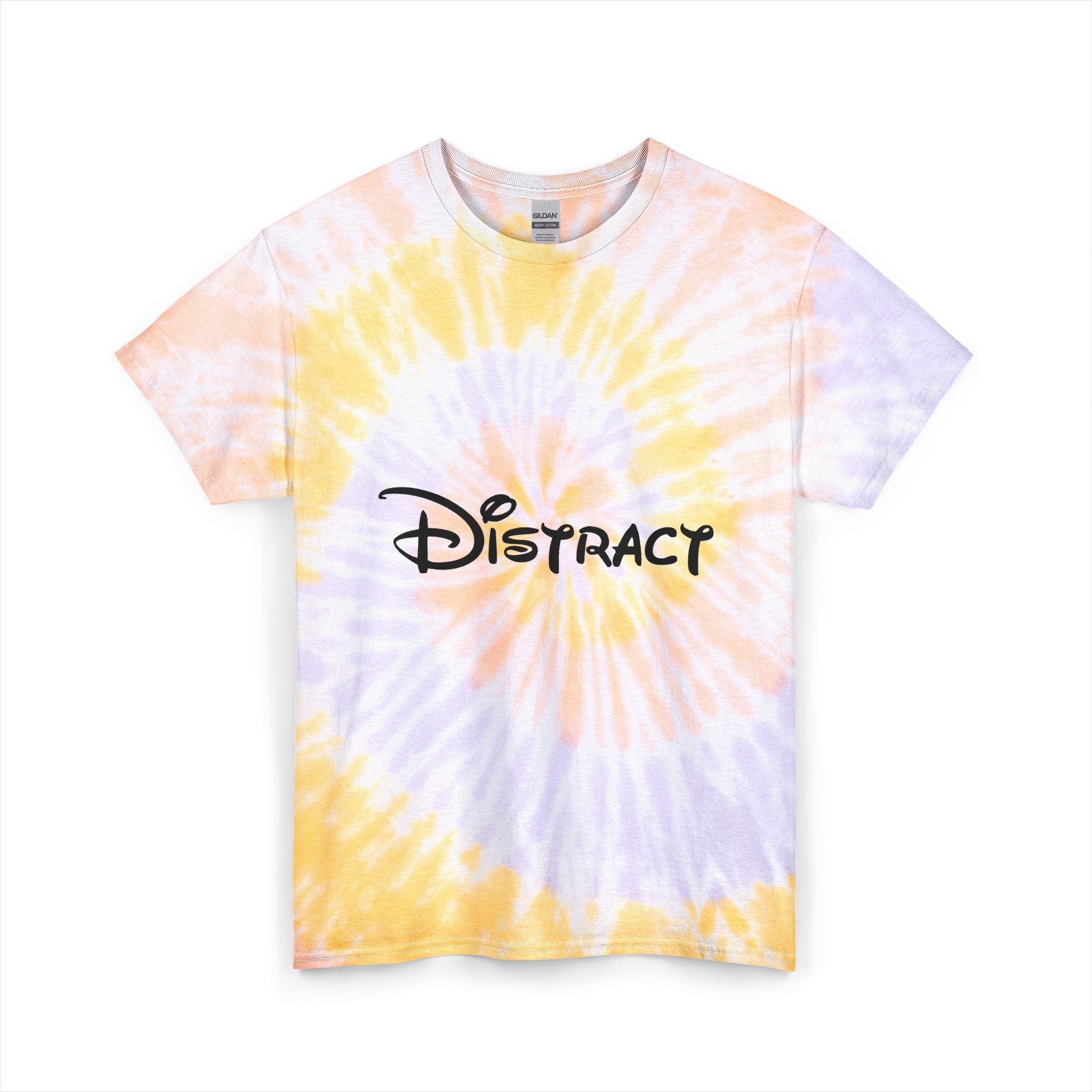 “distract” tie-dye tee
