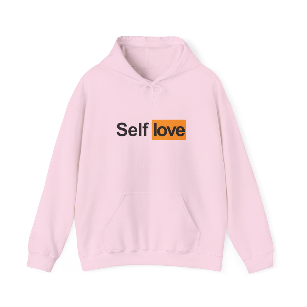 "self love" pullover hoodie