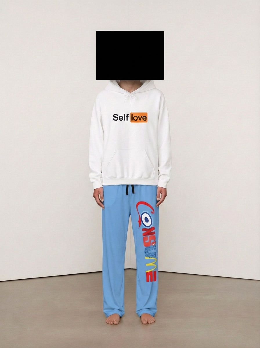 "self love" pullover hoodie